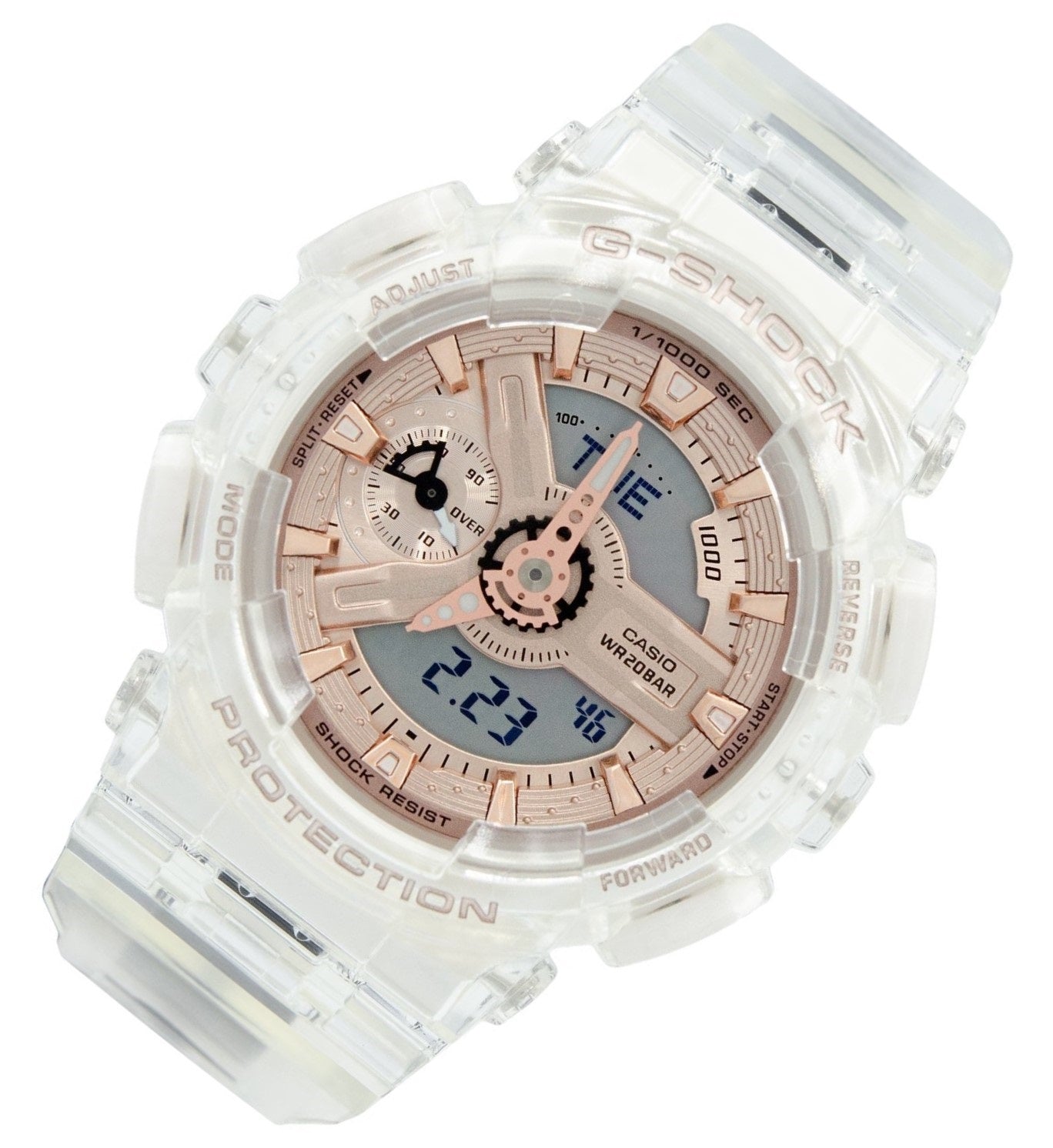 Casio G-shock GMA-S110SR-7A Digital Analog Rubber Strap Watch-Watch Portal Philippines