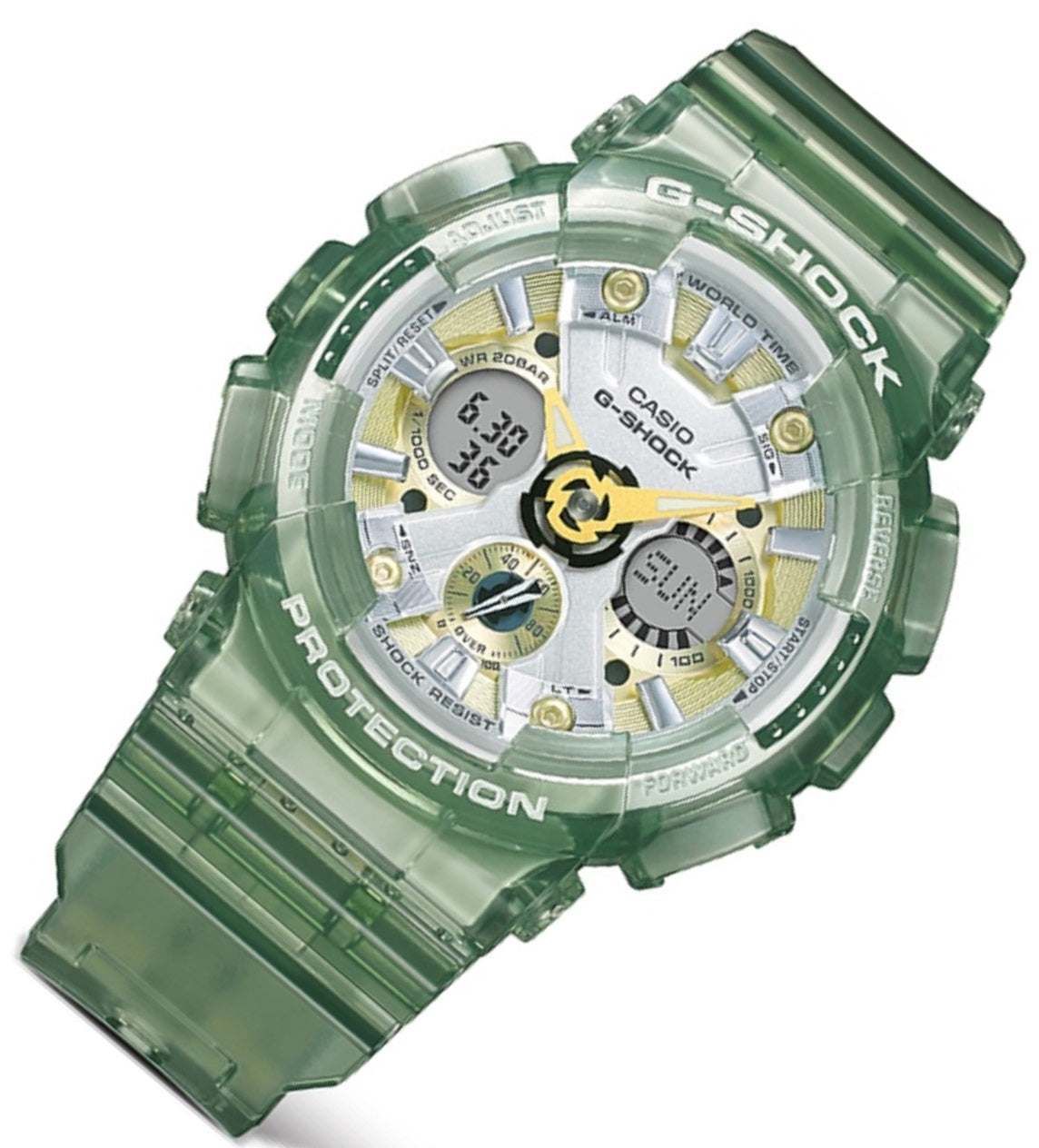 Casio G-shock GMA-S120GS-3A Digital Analog Rubber Strap Watch-Watch Portal Philippines