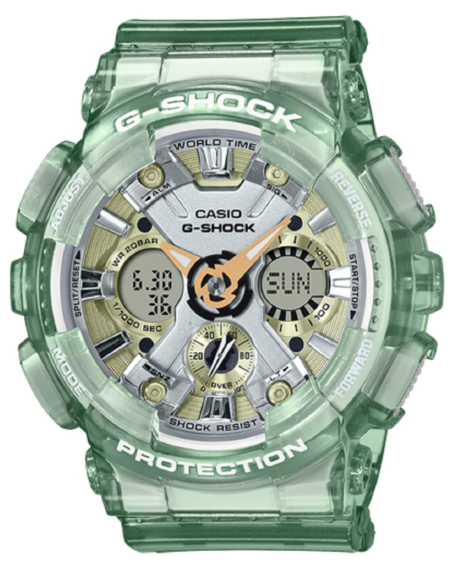 Casio G-shock GMA-S120GS-3A Digital Analog Rubber Strap Watch-Watch Portal Philippines