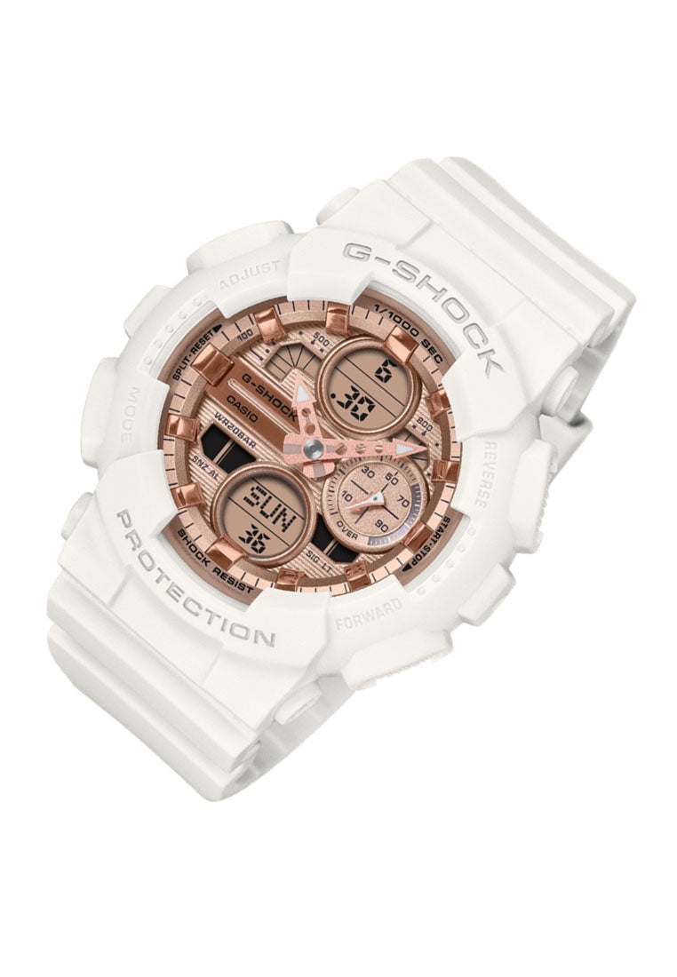 Casio G-shock GMA-S140PG-7ADR Rubber Strap Digital Analog Watch for Women-Watch Portal Philippines