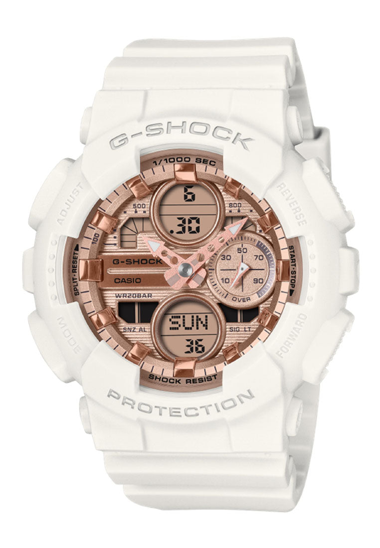 Casio G-shock GMA-S140PG-7ADR Rubber Strap Digital Analog Watch for Women-Watch Portal Philippines