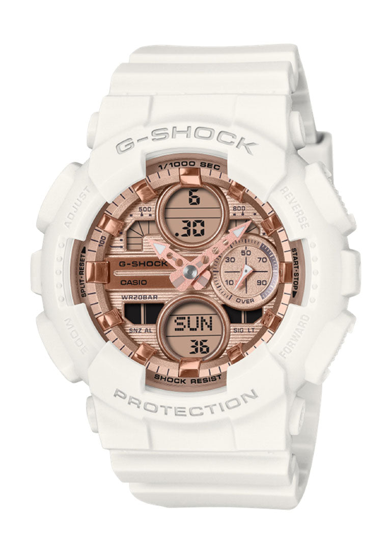 Casio G-shock GMA-S140PG-7ADR Rubber Strap Digital Analog Watch for Women-Watch Portal Philippines