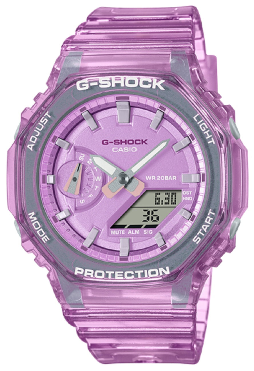 Casio G-Shock GMA-S2100SK-4A Digital Analog Rubber Strap Watch For Women-Watch Portal Philippines