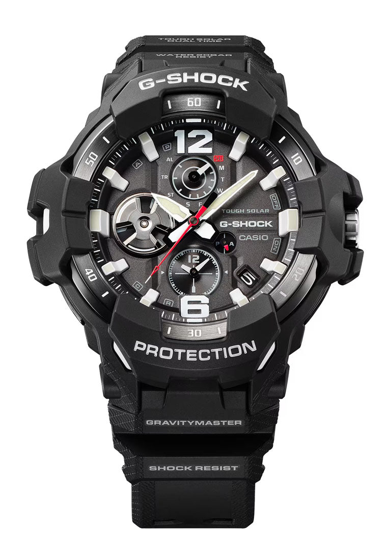 Casio G-shock GR-B300-1A Gravity Master Analog Rubber Strap Bluetooth Solar Watch For Men-Watch Portal Philippines