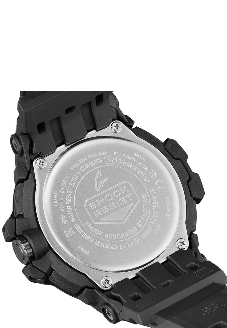 Casio G-shock GR-B300-1A Gravity Master Analog Rubber Strap Bluetooth Solar Watch For Men-Watch Portal Philippines