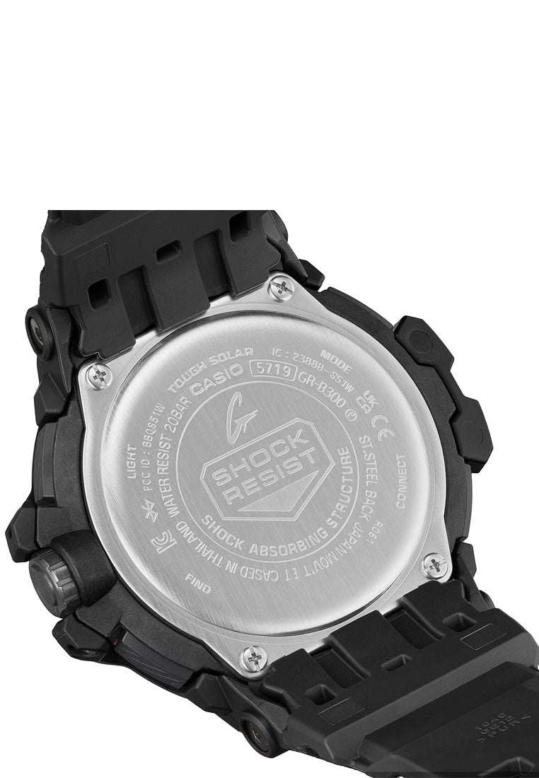 Casio G-shock GR-B300-1A4 Gravity Master Analog Rubber Strap Bluetooth Solar Watch For Men-Watch Portal Philippines