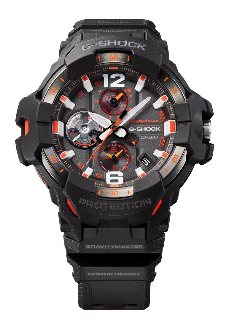 Casio G-shock GR-B300-1A4 Gravity Master Analog Rubber Strap Bluetooth Solar Watch For Men-Watch Portal Philippines