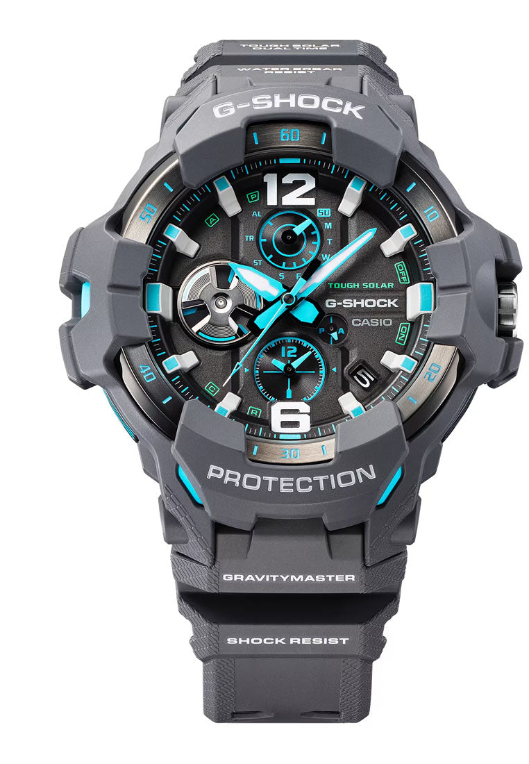 Casio G-shock GR-B300-8A2 Gravity Master Analog Rubber Strap Bluetooth Solar Watch For Men-Watch Portal Philippines