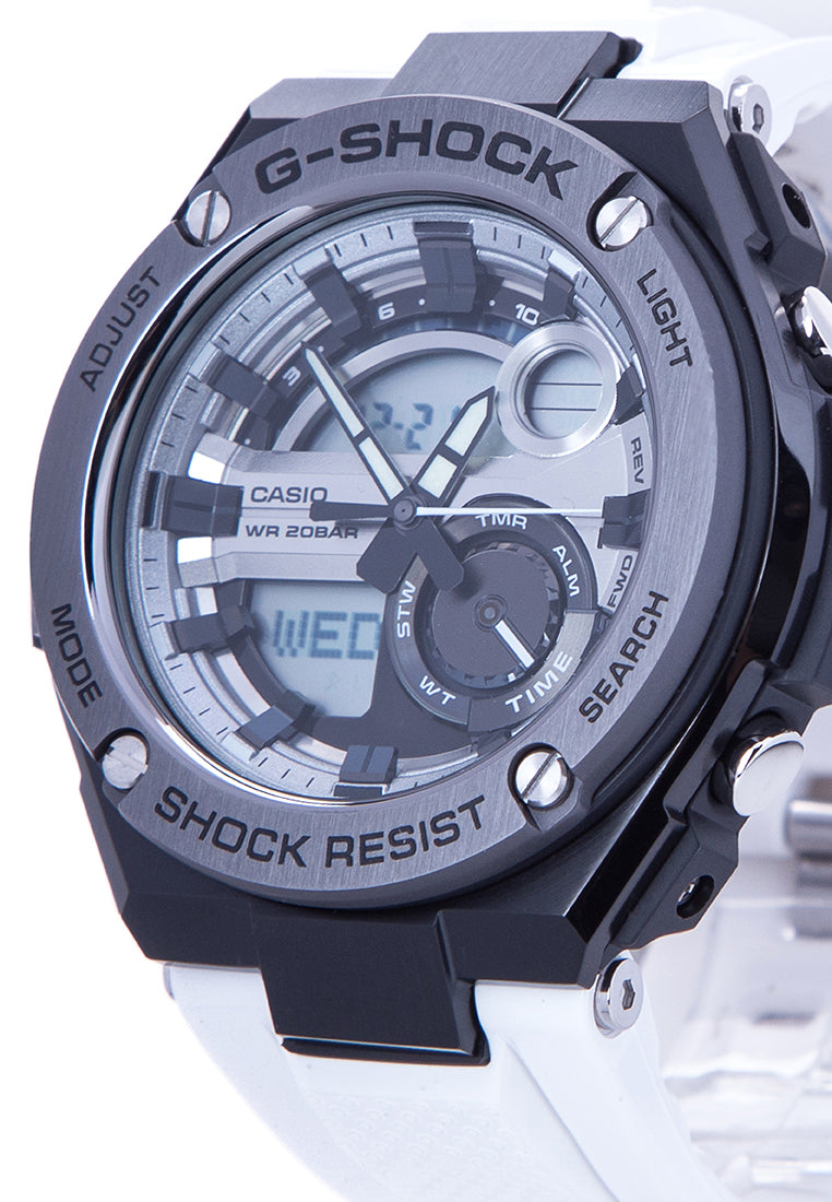 Casio G-shock GST-210B-7ADR Solar Digital Analog Rubber Strap Watch-Watch Portal Philippines