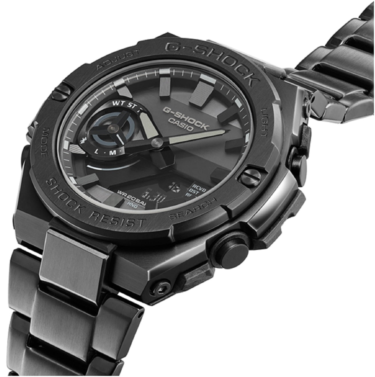 Casio G-shock GST-B500BD-1A Solar Digital Analog Stainless Steel Strap Watch-Watch Portal Philippines