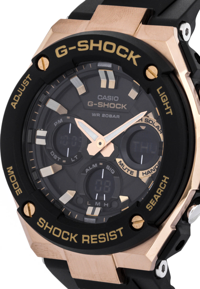 Casio G-shock GST-S100G-1ADR Solar Digital Analog Stainless Steel Strap Watch-Watch Portal Philippines