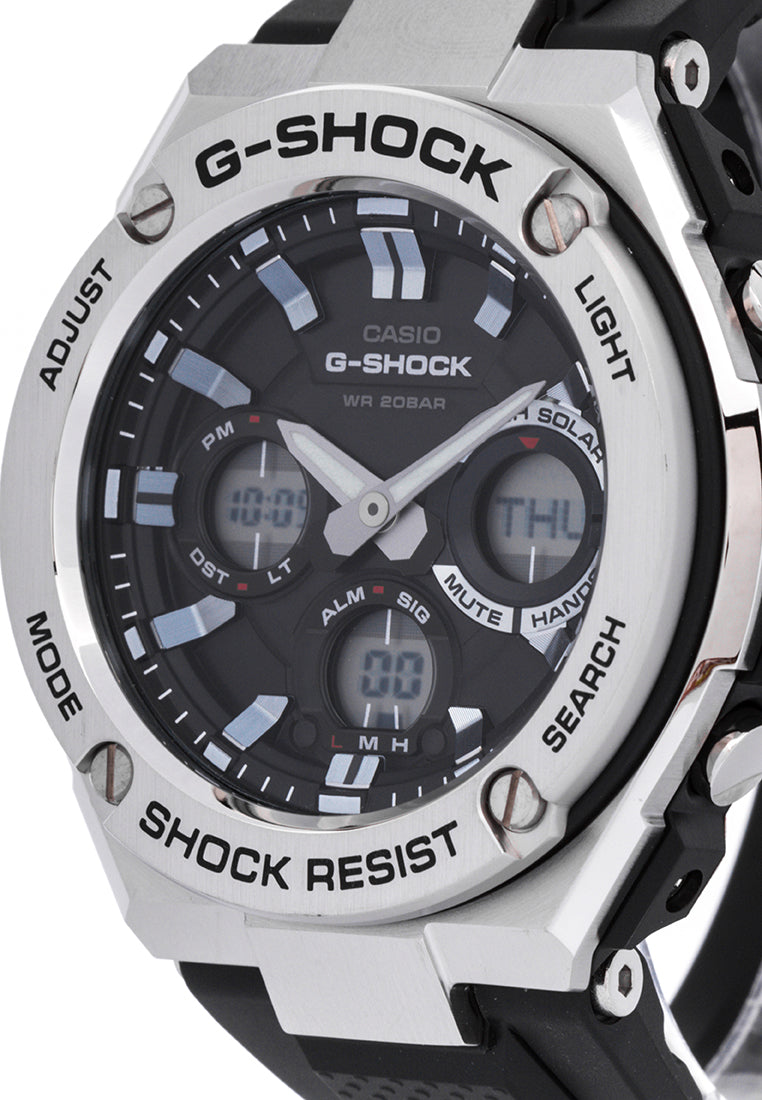 Casio G-shock GST-S110-1ADR Solar Digital Analog Rubber Strap Watch-Watch Portal Philippines