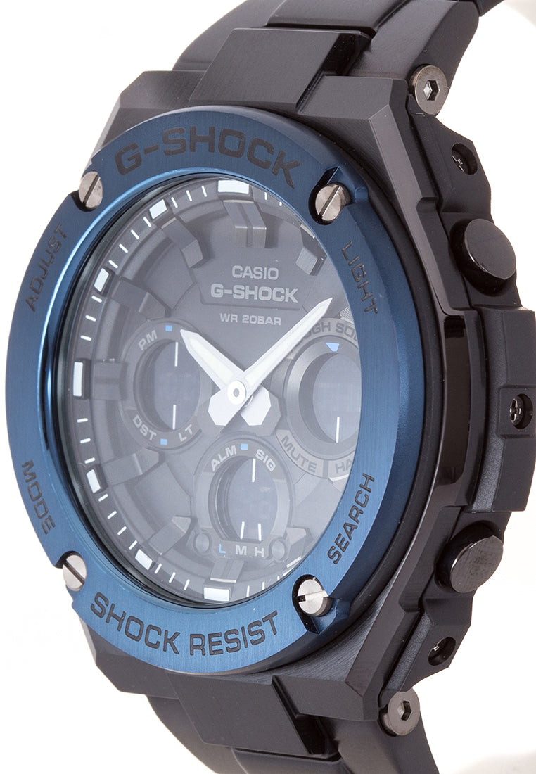Casio G-shock GST-S110BD-1A2DR Solar Digital Analog Stainless Steel Strap Watch-Watch Portal Philippines