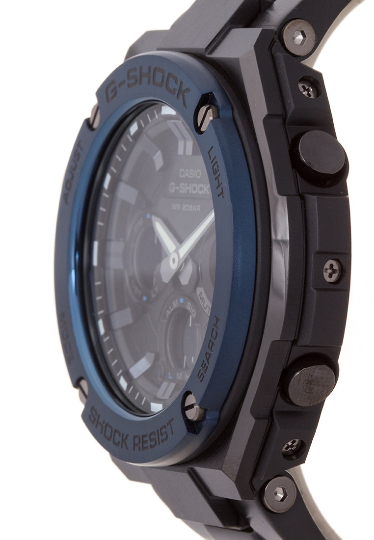 Casio G-shock GST-S110BD-1A2DR Solar Digital Analog Stainless Steel Strap Watch-Watch Portal Philippines