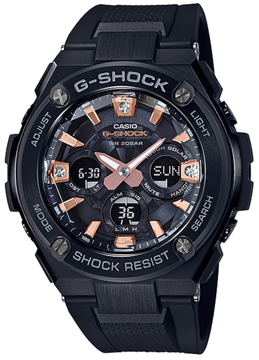 Casio G-shock GST-S310BDD-1A Solar Digital Analog Rubber Strap Watch for Men-Watch Portal Philippines