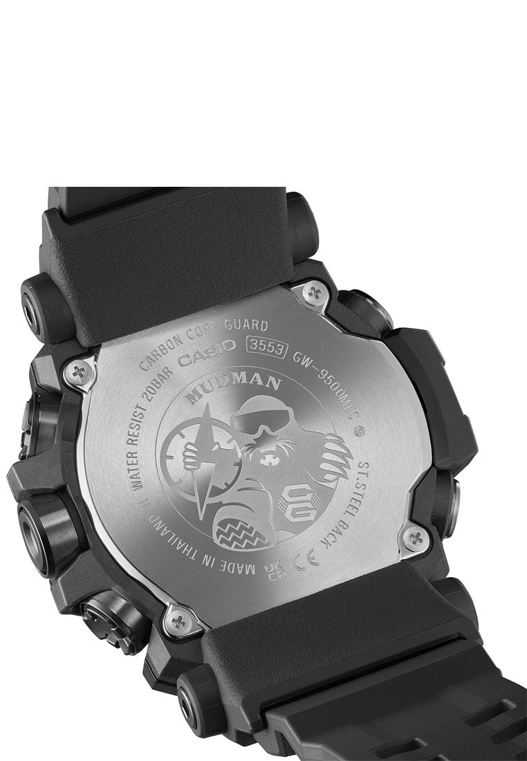 Casio G-shock GW-9500MEC-1DR Mudman Digital Rubber Strap Bluetooth Solar Watch for Men-Watch Portal Philippines