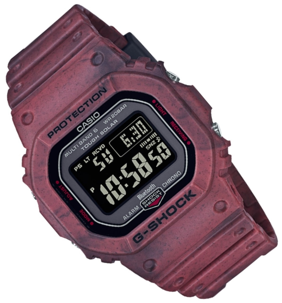 Casio G-shock GW-B5600SL-4DR Bluetooth Solar Digital Rubber Strap Watch-Watch Portal Philippines