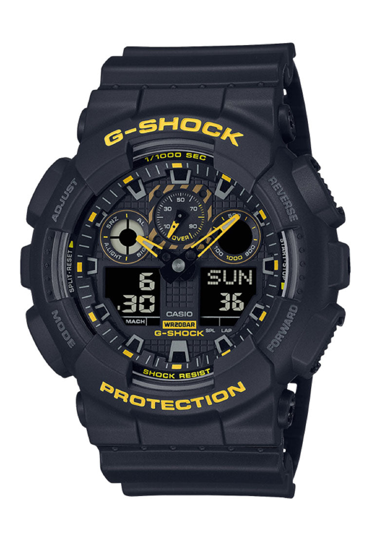 Casio GA-100CY-1A Digital Analog Rubber Strap Watch for Men-Watch Portal Philippines