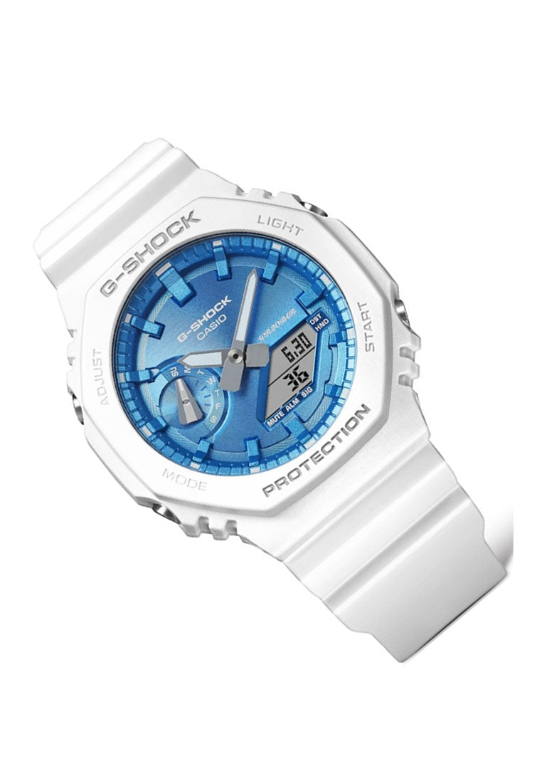 Casio GA-2100WS-7A Digital Analog Rubber Strap Watch for Men-Watch Portal Philippines