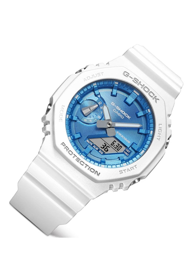 Casio GA-2100WS-7A Digital Analog Rubber Strap Watch for Men-Watch Portal Philippines