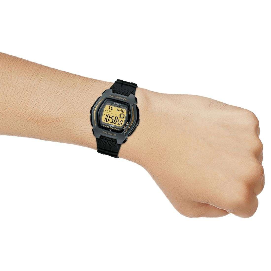 Casio HDD-600G-9AVDF Black Resin Strap Watch for Men-Watch Portal Philippines