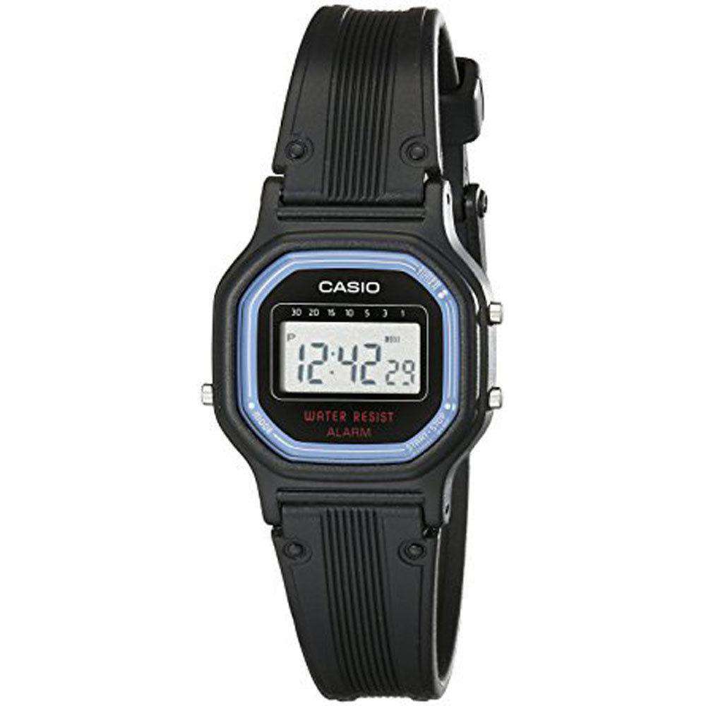 Casio LA-11WB-1WDF Black Resin Strap Watch for Women-Watch Portal Philippines