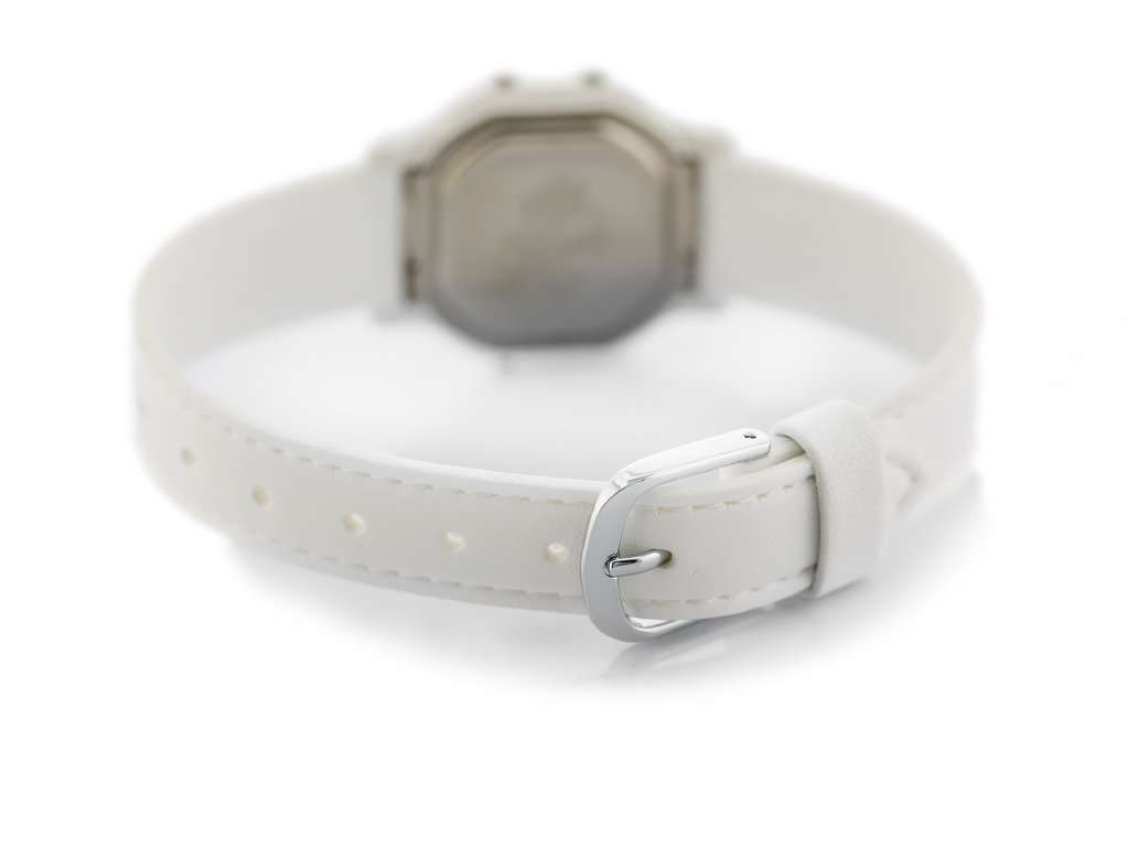 Casio LA-11WL-7AVDF White Leather Strap Watch for Women-Watch Portal Philippines