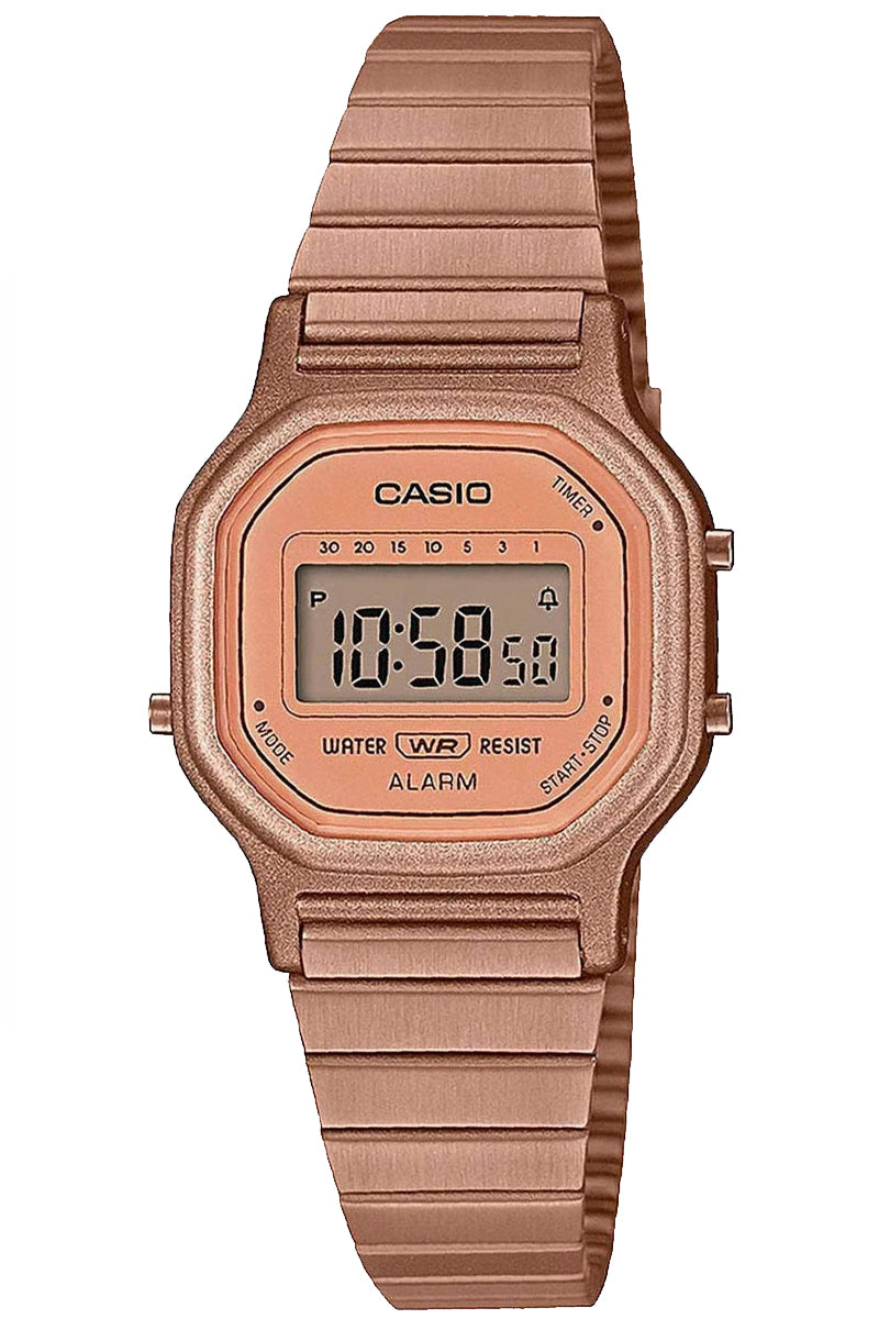 Casio LA-11WR-5A_1197 Rose gold strap watch for Women-Watch Portal Philippines