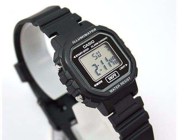 Casio LA-20WH-1ADF Black Resin Watch for Women-Watch Portal Philippines