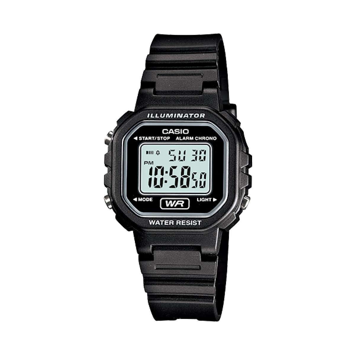 Casio LA-20WH-1ADF Black Resin Watch for Women-Watch Portal Philippines