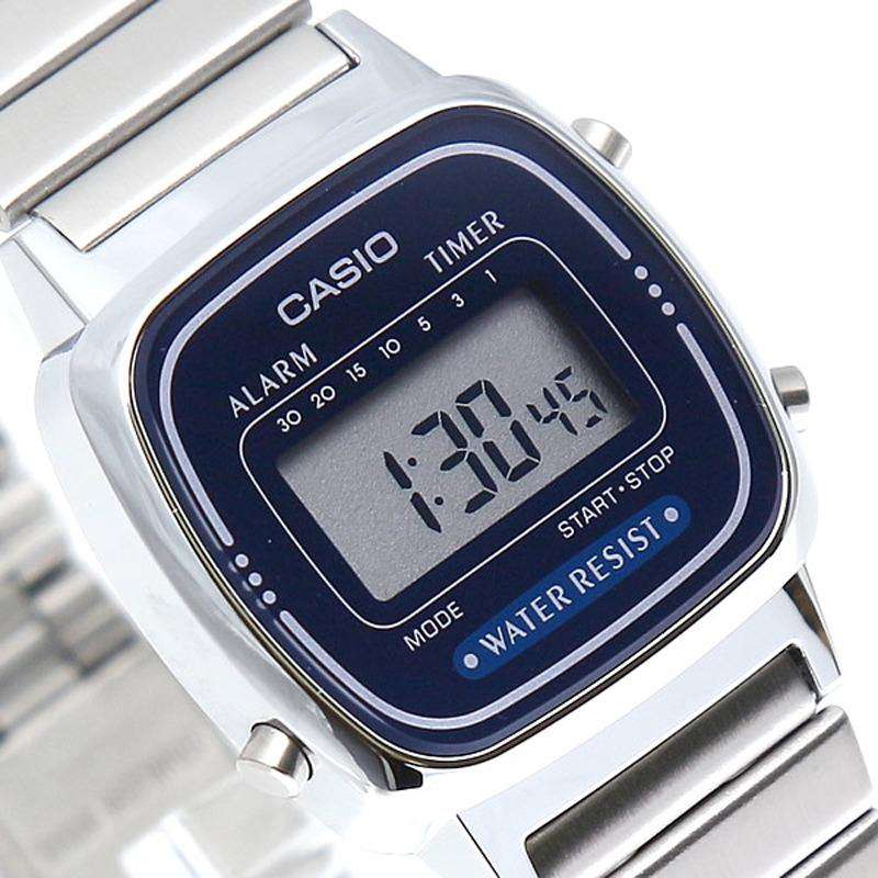 Casio LA670WA-2DF Silver Stainless Watch for Women-Watch Portal Philippines