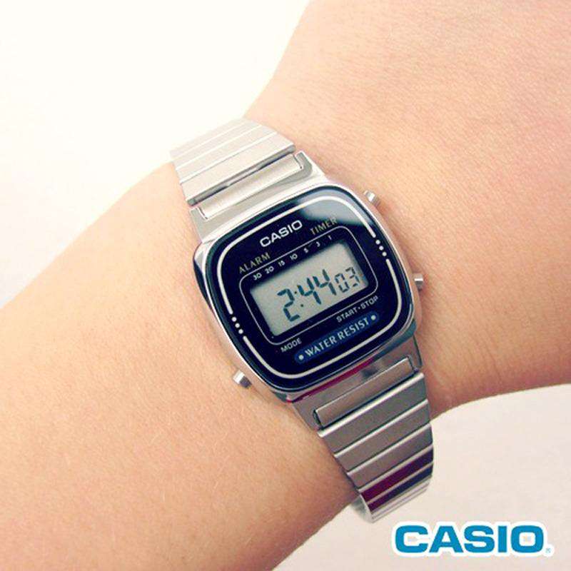 Casio LA670WA-2DF Silver Stainless Watch for Women-Watch Portal Philippines