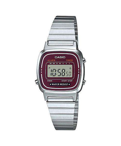 Casio LA670WA-4DF Silver Stainless Watch for Women-Watch Portal Philippines