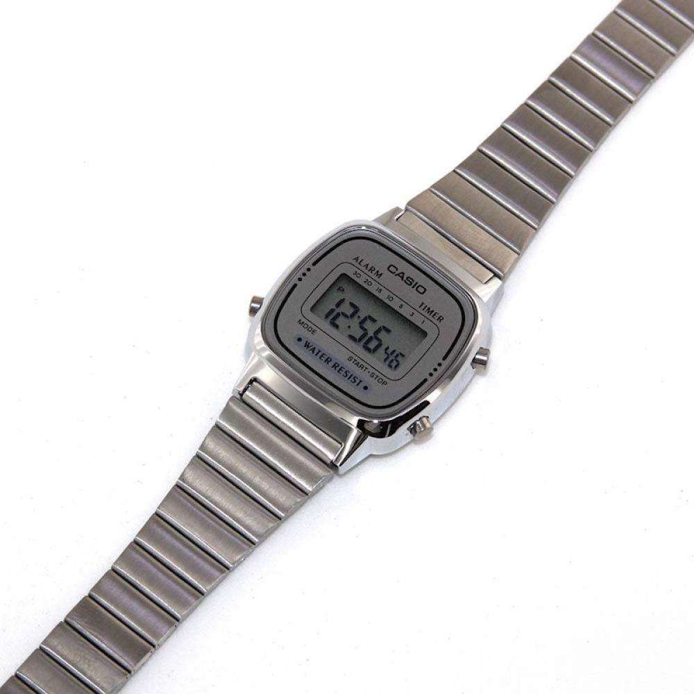 Casio LA670WA-7DF Silver Stainless Watch for Women-Watch Portal Philippines