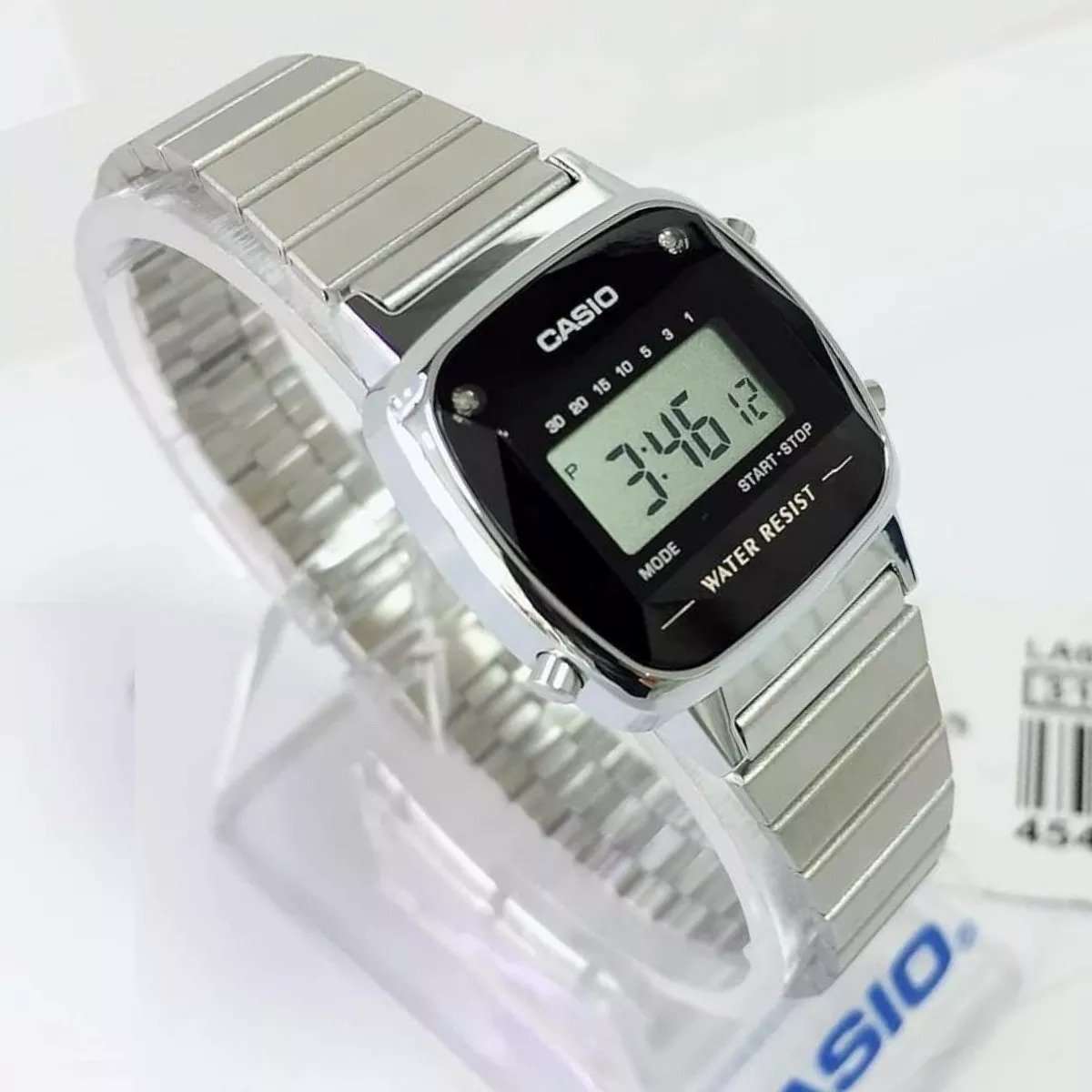 Casio LA670WAD-1DF Silver Stainless Watch for Women-Watch Portal Philippines