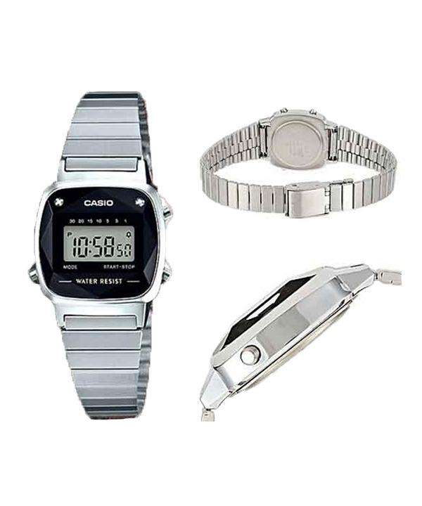 Casio LA670WAD-1DF Silver Stainless Watch for Women-Watch Portal Philippines