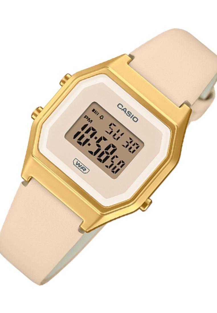 Casio LA680WEGL-4DF Digital Leather Strap Watch For Women-Watch Portal Philippines