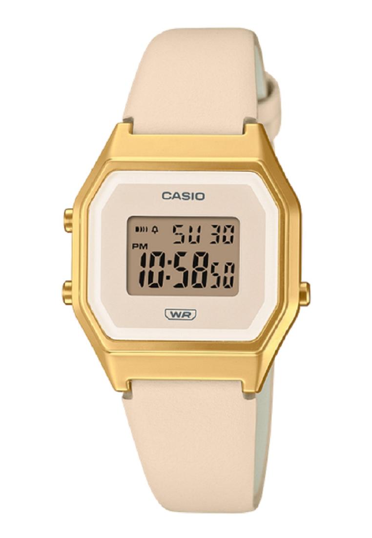 Casio LA680WEGL-4DF Digital Leather Strap Watch For Women-Watch Portal Philippines