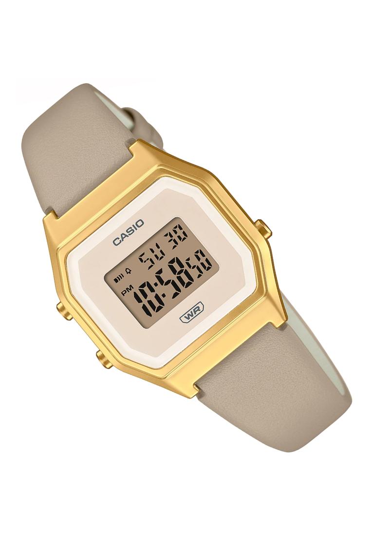 Casio LA680WEGL-5DF Digital Leather Strap Watch For Women-Watch Portal Philippines