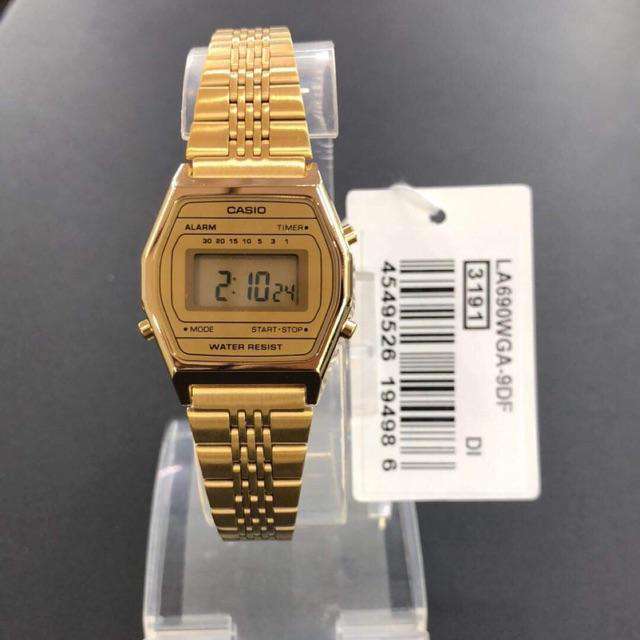 Casio LA690WGA-9DF Gold Watch for Women-Watch Portal Philippines