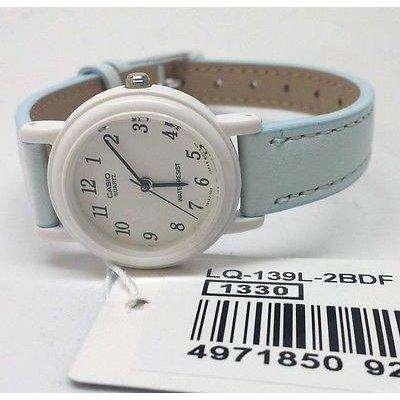 Casio LQ-139L-2B Blue Leather Strap Watch for Women-Watch Portal Philippines