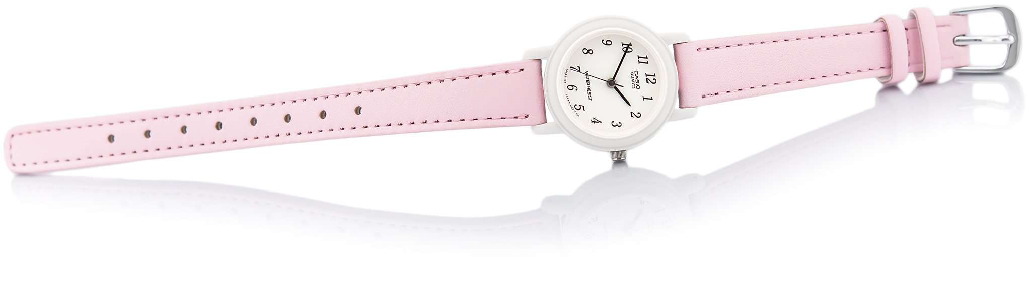 Casio LQ-139L-4B1 Pink Leather Strap Women's Watch-Watch Portal Philippines