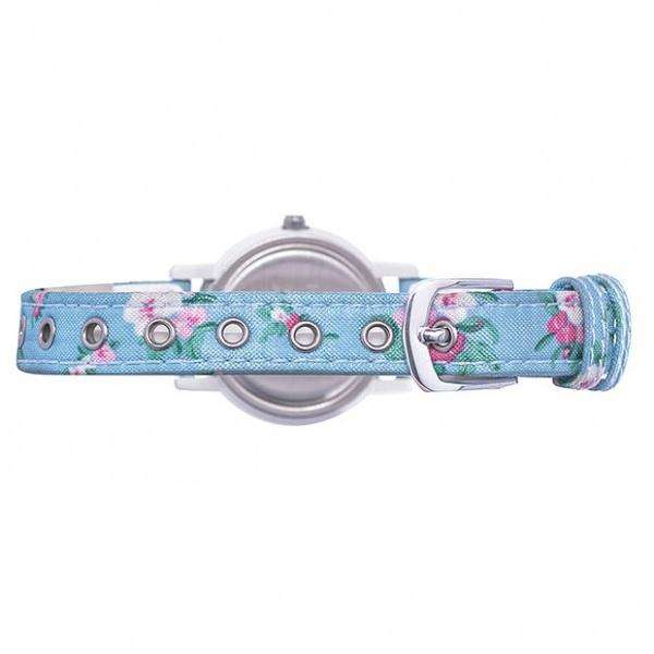 Casio LQ-139LB-2B2 Blue Floral Leather Strap for Women-Watch Portal Philippines