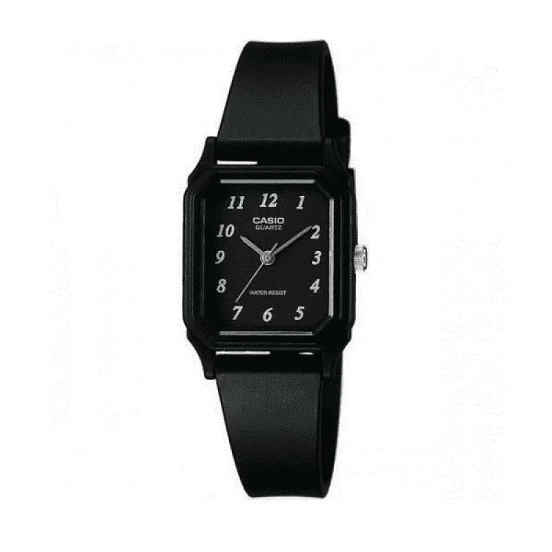 Casio LQ-142-1BDF Black Rubber Strap Watch for Women-Watch Portal Philippines