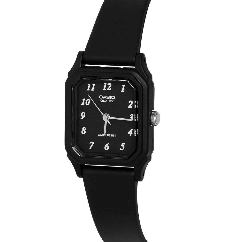 Casio LQ-142-1BDF Black Rubber Strap Watch for Women-Watch Portal Philippines