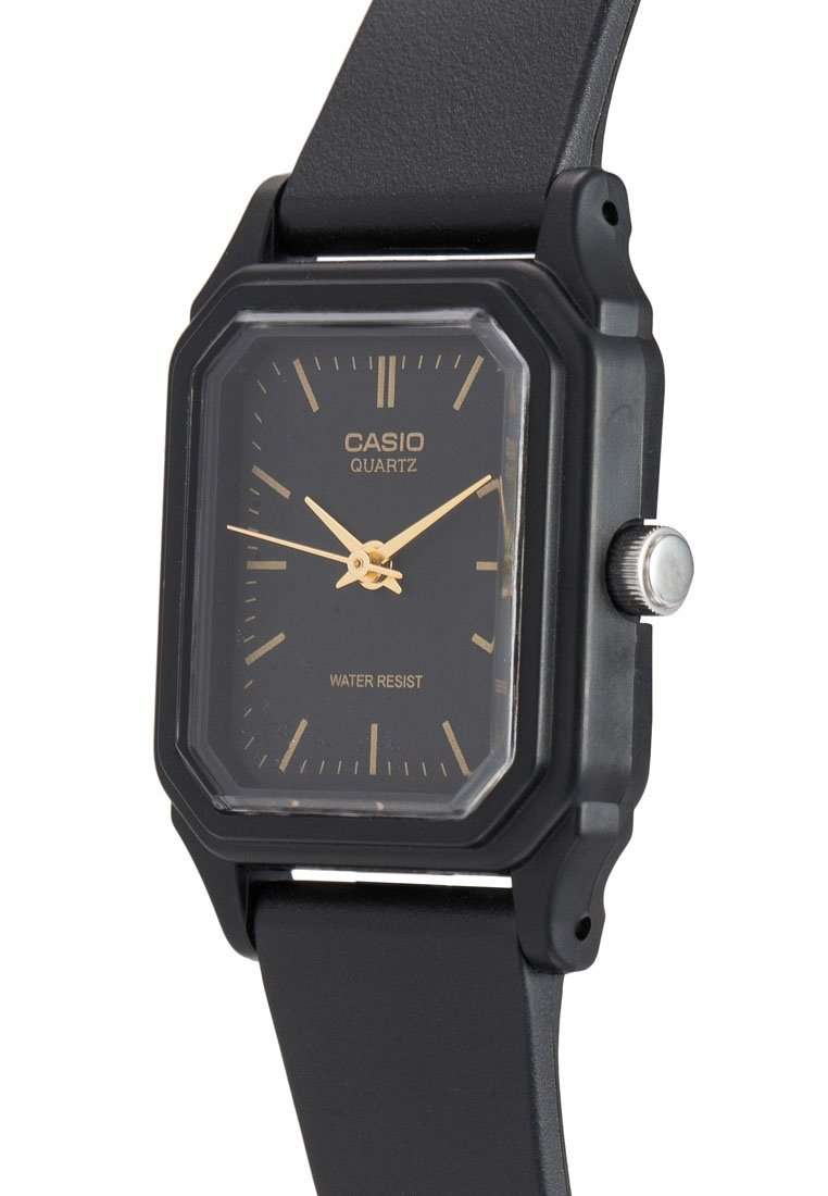 Casio LQ-142-1EDF Black Rubber Strap Watch for Women-Watch Portal Philippines