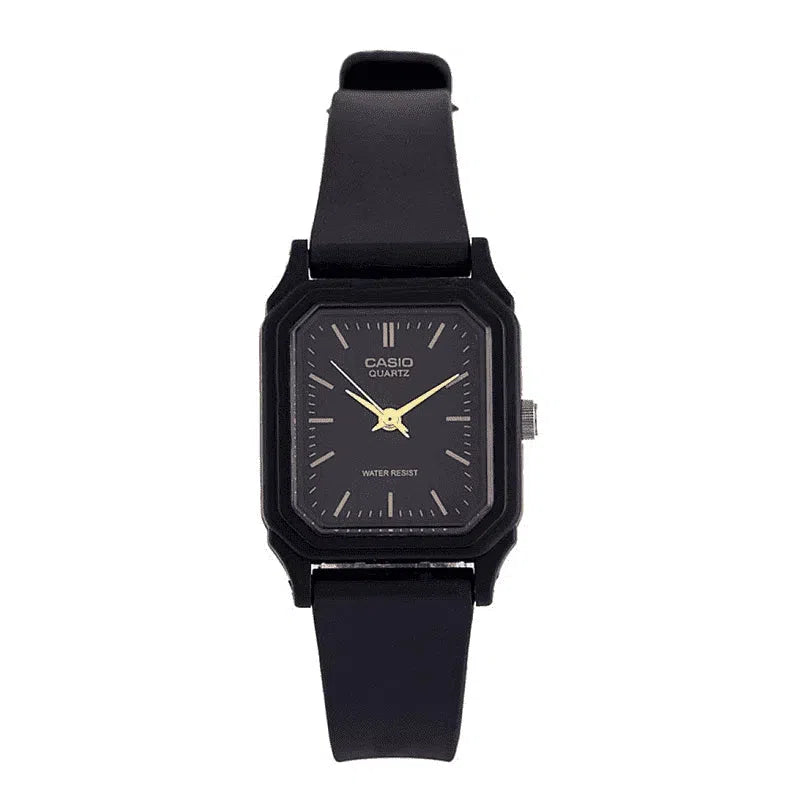 Casio LQ-142-1EDF Black Rubber Strap Watch for Women-Watch Portal Philippines