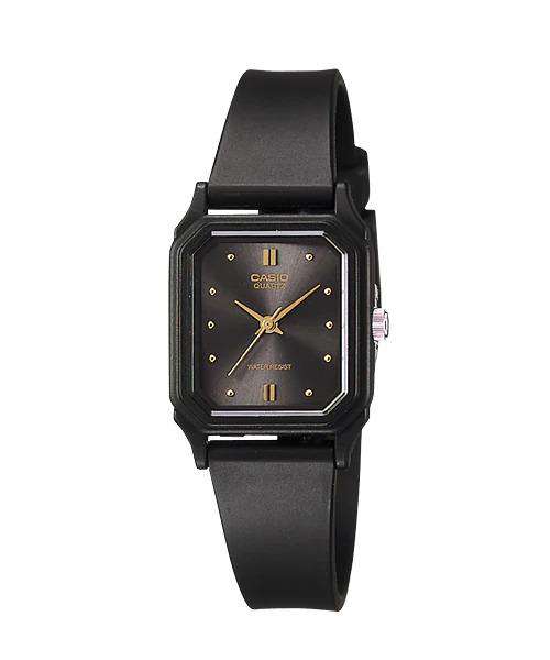 Casio LQ-142E-1ADF Black Rubber Strap Watch for Women-Watch Portal Philippines