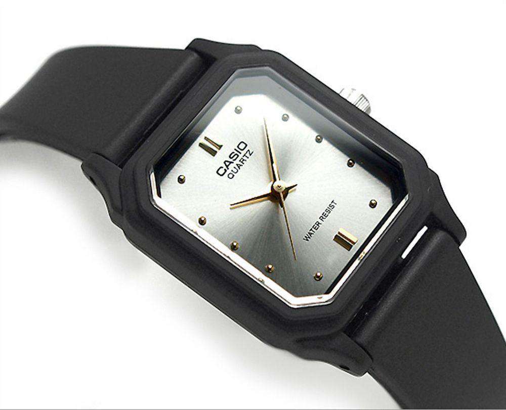 Casio LQ-142E-7ADF Black Rubber Strap Watch for Women-Watch Portal Philippines