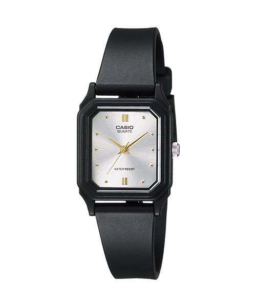 Casio LQ-142E-7ADF Black Rubber Strap Watch for Women-Watch Portal Philippines